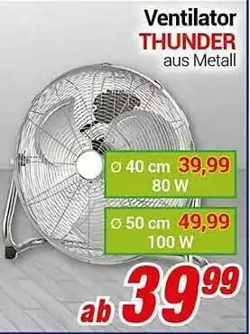 CENTERSHOP Ventilator Thunder Angebot