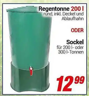 CENTERSHOP Regentonne Oder Sockel Angebot