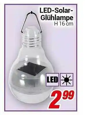 CENTERSHOP Led-solar-glühlampe Angebot