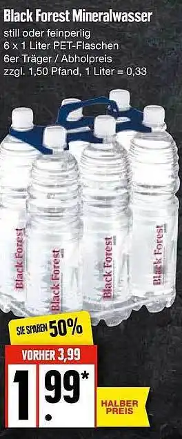 E-Center Black Forest Mineralwasser Angebot