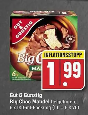 Edeka Gut & Günstig Big Choc Mandel Angebot