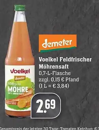 Edeka Demeter Voelkel Feldfrischer Möhrensaft Angebot