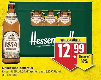 Edeka Licher 1854 Kellerbier Angebot