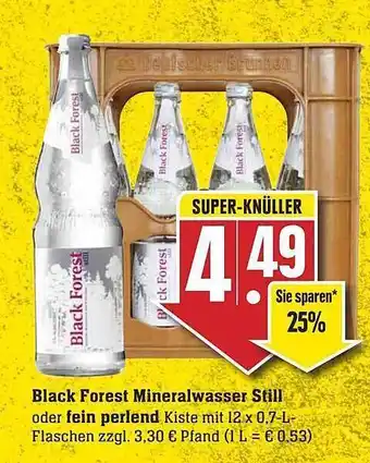 Edeka Black Forest Mineralwasser Still Oder Fein Perlend Angebot