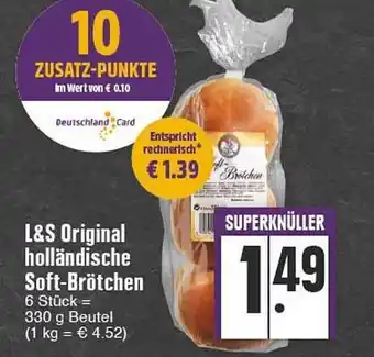 Edeka L&s Original Holländische Soft-brötchen Angebot