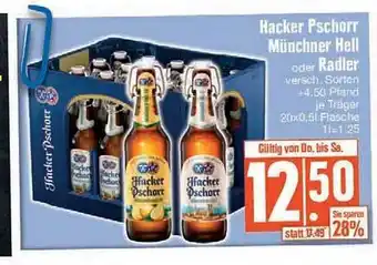 Edeka Hacker Pschorr Münchner Hell Oder Radler Angebot