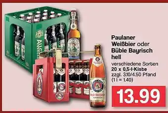 Famila Nord West Paulaner Weißbier Oder Büble Bayrisch Hell Angebot