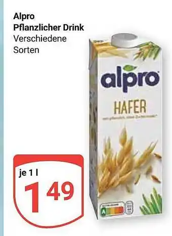 Globus Alpro Pflanzlicher Drink Angebot