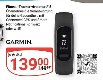 Globus Garmin Fitness-tracker Vivosmart 5 Angebot