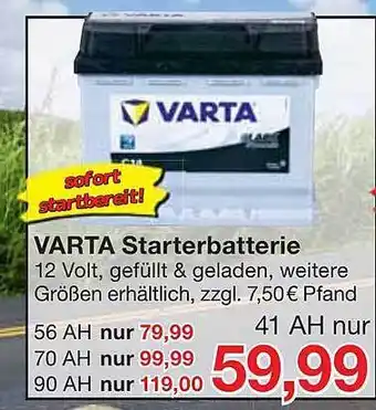 Jawoll Varta Starterbatterie Angebot