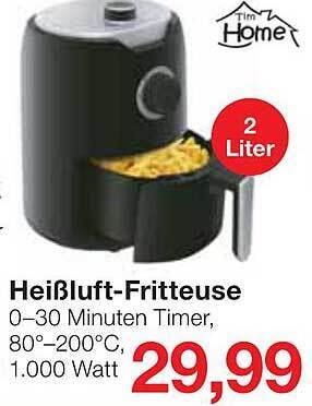 Jawoll Heißluftfritteuse Tim Home Angebot