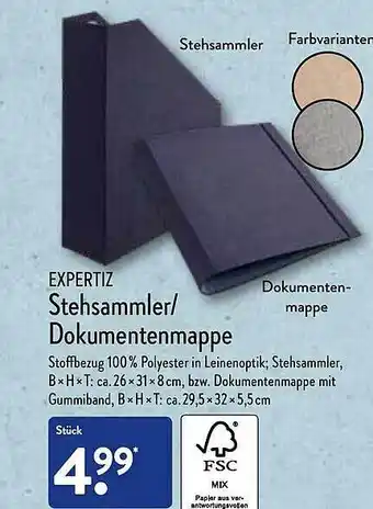 Aldi Nord Expertiz Stehsammler Dokumentenmappe Angebot