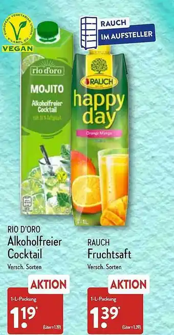 Aldi Nord Rio D'oro Alkoholfreier Cocktail Rauch Fruchtsaft Angebot