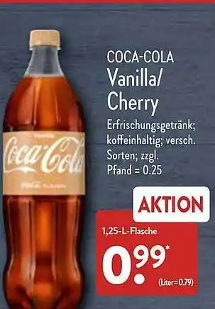 Aldi Nord Coca-cola Vanilla Cherry Angebot