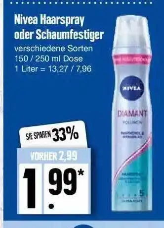 Edeka Nivea Haarspray Oder Schaumferstiger Angebot