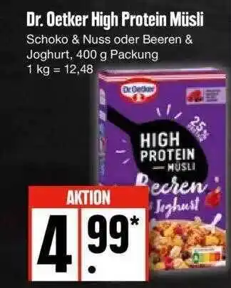 Edeka Dr. Oetker High Protein Müsli Angebot