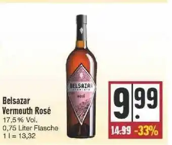 Edeka Belsazar Vermouth Rosé Angebot
