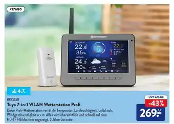 Aldi Nord Bresser Tuya 7-in-1 Wlan Wetterstation Profi Angebot