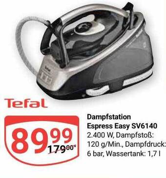 Globus Tefal Dampfstation Espress Easy Sv6140 Angebot