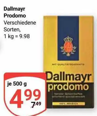 Globus Dallmayr Prodomo Angebot