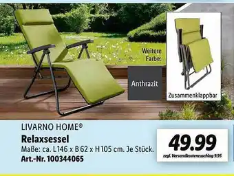 Lidl Livarno Home Relaxsessel Angebot