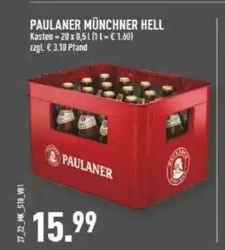 Marktkauf Paulaner Münchner Hell Angebot