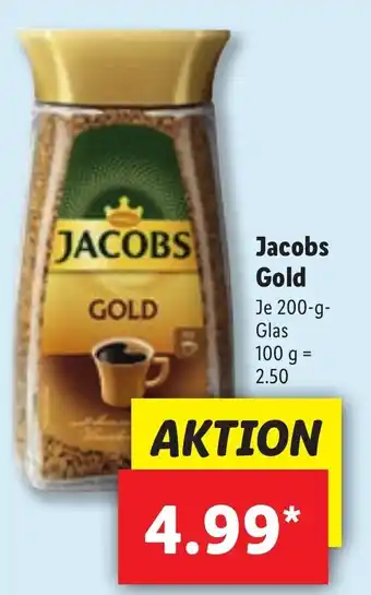 Lidl Jacobs Gold 200 g Glas Angebot