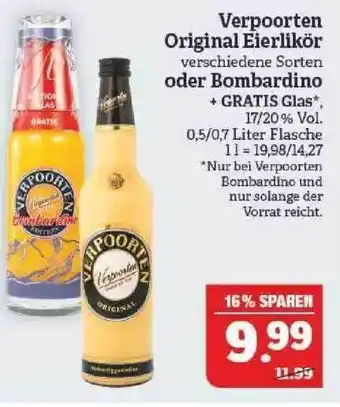 Marktkauf Verpoorten Original Eierlikör Oder Bombardino Angebot