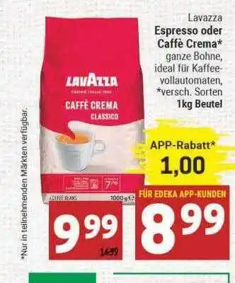 Marktkauf Lavazza Espresso Oder Caffè Crema Angebot