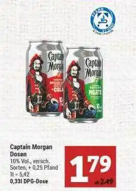 Marktkauf Captain Morgan Dosen Angebot