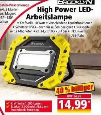 Norma Brooklyn High Power Led-arbeitslampe Angebot