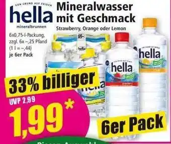 Norma Hella Mineralwasser Mit Geschmack Angebot