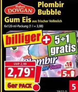 Norma Dovgan Plombir Bubble Gum Eis Angebot