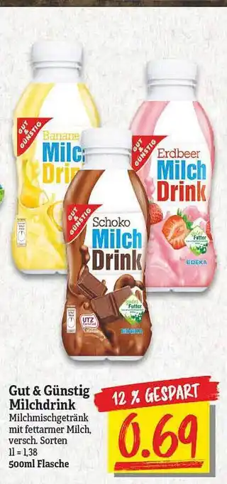 NP Discount Gut & Günstig Milchdrink Angebot