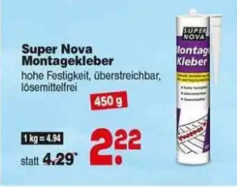 Repo Markt Super Nova Montagekleber Angebot