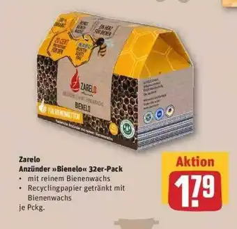 REWE Zarelo Anzünder „bienelo“ 32er-pack Angebot