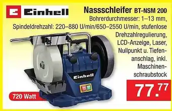 Zimmermann Einhell Nassschleifer Bt-nsm 200 Angebot