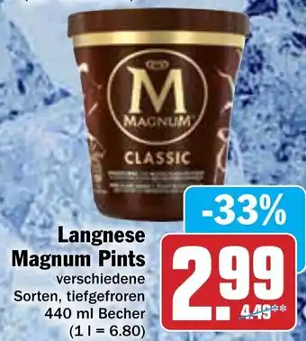 AEZ Langnese Magnum Pints 440 ml Becher Angebot