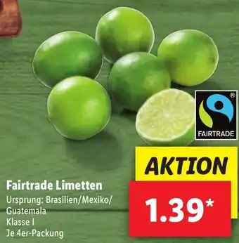 Lidl Fairtrade Limetten Angebot