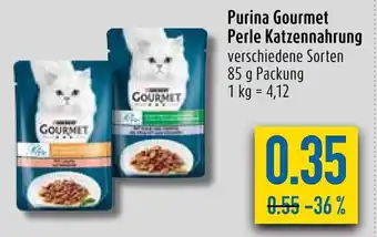 diska Purina Gourmet Perle Katzennahrung 85g Angebot