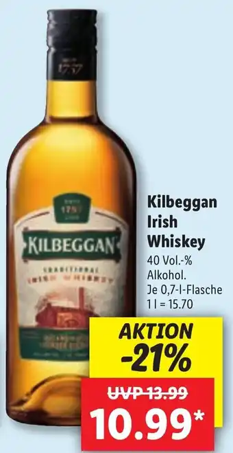 Lidl Kilbeggan Irish Whiskey 0,7 L Angebot