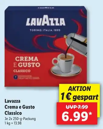 Lidl Lavazza Crema e Gusto Classico 2 x 250 g Angebot