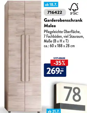 Aldi Süd Garderobenschrank Malea Angebot