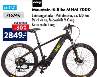 Aldi Süd Jeep Mountain E-Bike MHM 7000 Angebot