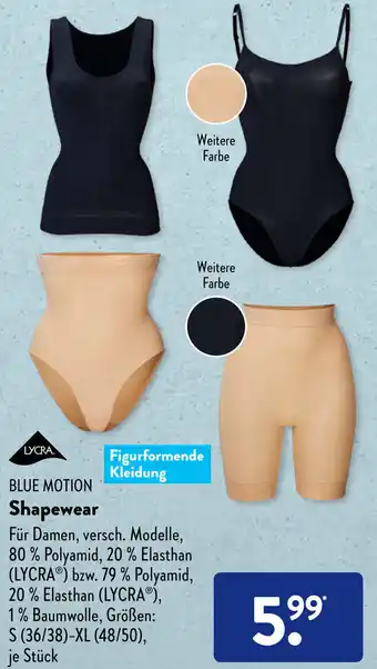 Aldi Süd Blue Motion Shapewear Angebot