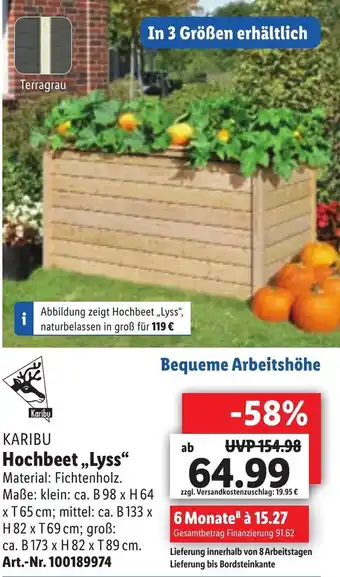 Lidl Karibu Hochbeet ,,Lyss' Angebot