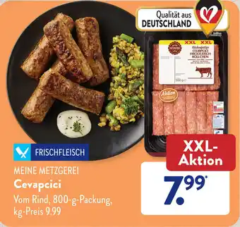 Aldi Süd Meine Metzgerei Cevapcici 800 g Packung Angebot