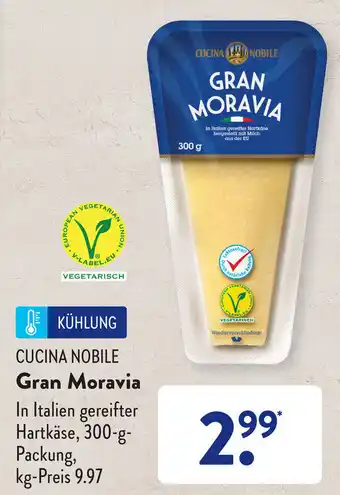 Aldi Süd Cucina Nobile Gran Moravia 300 g Packung Angebot