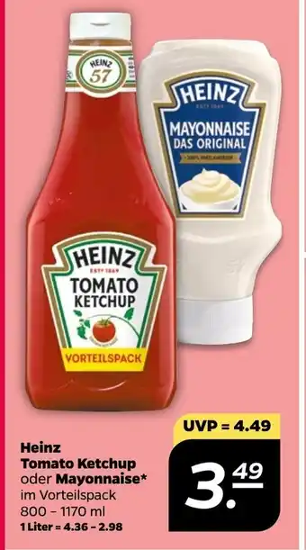 NETTO Heinz Ketchup o. Mayonnaise 800-1170ml Angebot