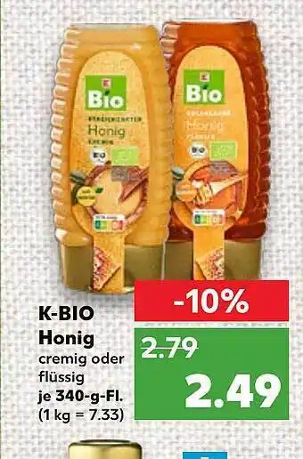 Kaufland K-bio Honig Angebot